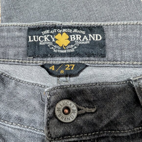 Lucky Brand Women's Gray Faded Wash Lolita Skinny Jeans Stretch Denim Size 4‎ - Picture 7 of 9